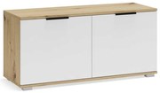 Suport pentru pantofi Walker 100 cm, stejar artisan / alb