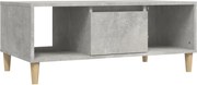 vidaXL Măsuță de cafea, gri beton, 90x50x36,5 cm, lemn prelucrat