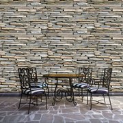 Fototapet - Perete din piatră si cărămizi (254x184 cm)