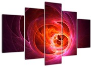 Tabloul modern cu abstracțiune roz (150x105 cm)