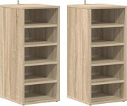 vidaXL Pantofare, 2 buc., stejar sonoma, 31,5x35x70 cm, PAL