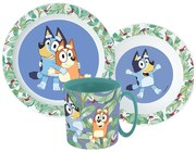 Bluey Leaves set de vase, set de plastic micro cu cană 265 ml