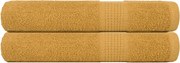 vidaXL Prosoape de saună, FROGN, 2 buc., aurii, 80x200 cm, 360 g/m²