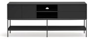 Comodă TV neagră 175x74x45 cm Platt – Teulat