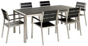 Set mobilier de grădină Valero (negru) . 1076388