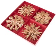 Ornamente de Crăciun 12 buc. din paie – Dakls