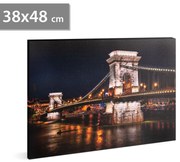 FAMILY POUND - Tablou cu LED -   Podul cu lanturi - 2 x AA, 38 x 48 cm