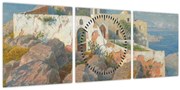 Tablou - William Stanley Haseltine, Santa Maria a Cetrella, Anacapri, reproducere (cu ceas) (90x30 cm)
