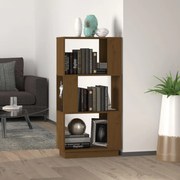 vidaXL Bibliotecă/Separator cameră maro miere 51x25x101 cm lemn pin