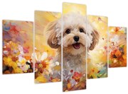 Tablou - Câine fericit (150x105 cm)