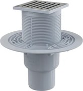 Sifon pardoseala 105 105 50 75 mm iesire verticala, gratar din otel inoxidabil, sistem de retinere a mirosurilor umed APV203