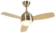Ventilator de tavan alamă 96cm cu telecomandă - Rotar