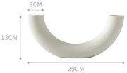 Vaza Hannah C Nordic Style Decor, nisipiu, 29cm
