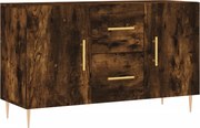 vidaXL Dulap, stejar fumuriu, 100x36x60 cm, lemn compozit