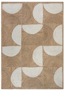 Covor în culoare naturală/fildeș țesut manual din iută 120x170 cm Eclipse – Flair Rugs