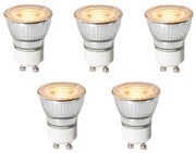 Set de 5 becuri LED GU10 dimabile 35mm 4W 200 lm 2200K