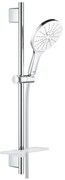 Grohe Rainshower Eco SmartActive 150 Set dus cu bara 60 cm si savoniera, crom alb (moon white)