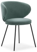 Set de scaune de sufragerie verde 2 buc. tapițat Rush – Marckeric