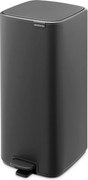 Coș de gunoi gri închis cu pedală din oțel 30 l Bo – Brabantia