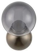 Aplica de perete LED metal nickel sticla fumurie SILENZIO