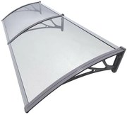 Marchiză copertină pentru ușă, 100 x 200 cm, transparent, NEDIVIZAT