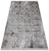 Covor LUCE 75 modern marocani Trellis vintage - structural gri / muştar