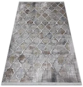 Covor LUCE 75 modern marocani Trellis vintage - structural gri / muştar