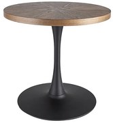 Masa rotunda Amadeo nuc/negru mat ø80/h76
