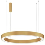 Pendul LED dimabil design modern MORBIDO alama auriu 100cm