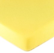 Cearşaf de pat 4Home jersey, galben, 90 x 200 cm
