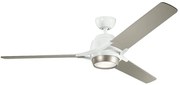 Ventilator LED dimabil de tavan Kichler KLF-ZEUS-60-WHT ZEUS LED/10W/230V + telecomandă