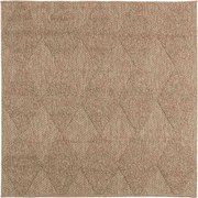 vidaXL Covoare de zonă Pătrat AGIRA natural 120 x 120 cm Poliester