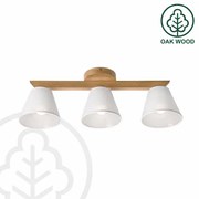 Lustră aplicată Brilagi ANTHONY 3xE14/40W/230V stejar/alb