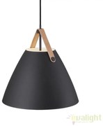 Lustra / Pendul design nordic Strap 36 negru 84343003 DFTP