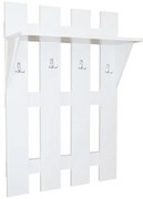 Cuier 4 fasii alb, 70 x 25 x 100 cm