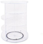 Organizator rotativ pentru cosmetice din plastic transparent - Hermia