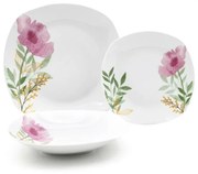 Set de masă Home Elements 18 piese Pink Poppy