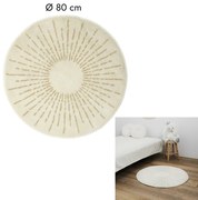 Covor rotund crem SUNRAYS 80 cm