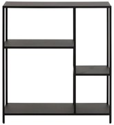 Bibliotecă neagră din metal 80x86 cm Newcastle – Actona