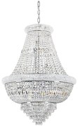 Lustră de cristal pe lanț Ideal Lux DUBAI 24xE14/28W/230V d. 80 cm crom
