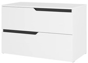 Mobilier cu blat pentru lavoar 80 cm, alb mat, Fluminia Bari 80 Alb