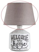 Abajur de rezervă pentru lampă de masă Rabalux PETRA E14 maro/alb