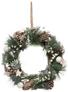 Coronita de Craciun din materiale naturale, Ø 30 cm