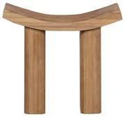Scaun tip taburet în culoare naturală din lemn de paulownia Japan – WOOOD