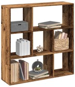 vidaXL Bibliotecă/separator cameră lemn vechi 102x29x103,5 cm lemn