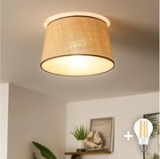 Brilagi - Plafonieră LED aplicată CERIA, 1xE27/40W/230V, Ø 35 cm, bej