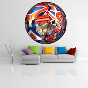 Sticker perete Globe London 3D