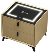 Noptiera Smart 2HOME, Crem, 40cm