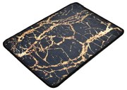 Covoraș de baie negru/auriu 60x40 cm Goldes - Foutastic