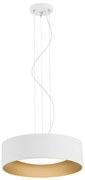 Lustra suspendata design modern circular MOHITO alb/auriu